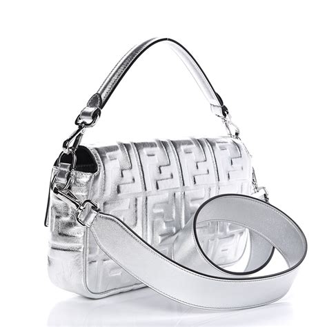 fendi mini silver bag|Fendi mini shopper bag.